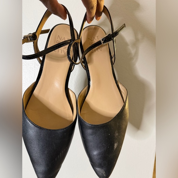 Naturalizer Black Strappy Heels Size 9 (has damage) dirty will clean b4 ship - Picture 4 of 11